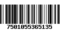 Código de Barras 7501055365135