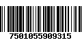 Código de Barras 7501055909315