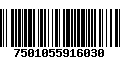 Código de Barras 7501055916030