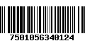 Código de Barras 7501056340124