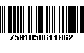 Código de Barras 7501058611062