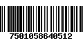 Código de Barras 7501058640512