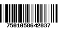 Código de Barras 7501058642837