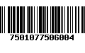 Código de Barras 7501077506004