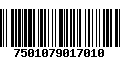 Código de Barras 7501079017010