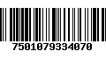 Código de Barras 7501079334070