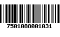 Código de Barras 7501088001031