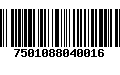 Código de Barras 7501088040016