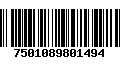 Código de Barras 7501089801494