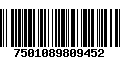 Código de Barras 7501089809452