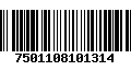 Código de Barras 7501108101314