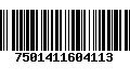 Código de Barras 7501411604113