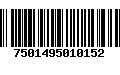 Código de Barras 7501495010152