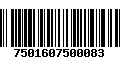 Código de Barras 7501607500083