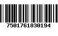 Código de Barras 7501761830194