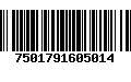 Código de Barras 7501791605014