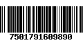 Código de Barras 7501791609890