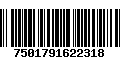 Código de Barras 7501791622318