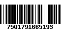 Código de Barras 7501791665193