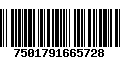 Código de Barras 7501791665728