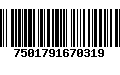 Código de Barras 7501791670319