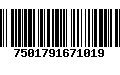 Código de Barras 7501791671019