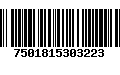 Código de Barras 7501815303223