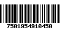 Código de Barras 7501954910450