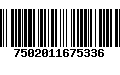 Código de Barras 7502011675336