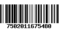 Código de Barras 7502011675480