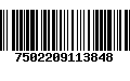 Código de Barras 7502209113848