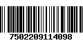 Código de Barras 7502209114098