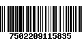 Código de Barras 7502209115835