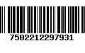 Código de Barras 7502212297931