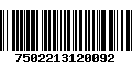 Código de Barras 7502213120092