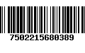 Código de Barras 7502215680389