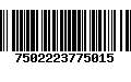 Código de Barras 7502223775015