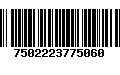 Código de Barras 7502223775060