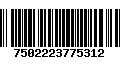 Código de Barras 7502223775312