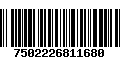 Código de Barras 7502226811680