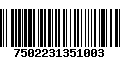 Código de Barras 7502231351003