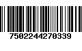 Código de Barras 7502244270339