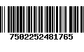 Código de Barras 7502252481765