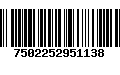 Código de Barras 7502252951138