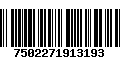 Código de Barras 7502271913193