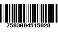 Código de Barras 7503004515028