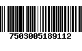 Código de Barras 7503005189112