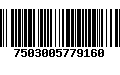 Código de Barras 7503005779160