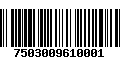 Código de Barras 7503009610001