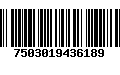 Código de Barras 7503019436189